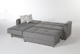 Vision Sectional Loveseat Part(Diego Gray) 1 Piece from Bellona - Luna Furniture