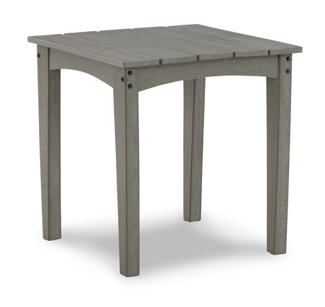 Visola Outdoor Adirondack Chair and End Table in Gray from Ashley - Luna Furniture