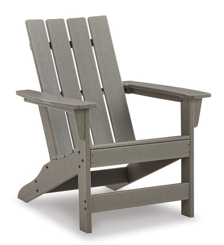 Visola Outdoor Chair with End Table in Gray from Ashley - Luna Furniture