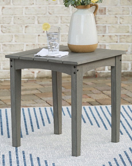 Visola Outdoor Coffee Table with 2 End Tables in Gray from Ashley - Luna Furniture