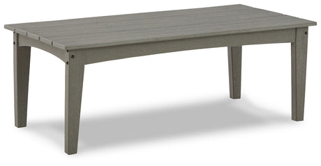 Visola Outdoor Coffee Table with 2 End Tables in Gray from Ashley - Luna Furniture