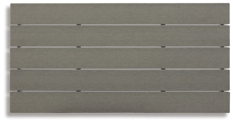 Visola Outdoor Coffee Table with 2 End Tables in Gray from Ashley - Luna Furniture