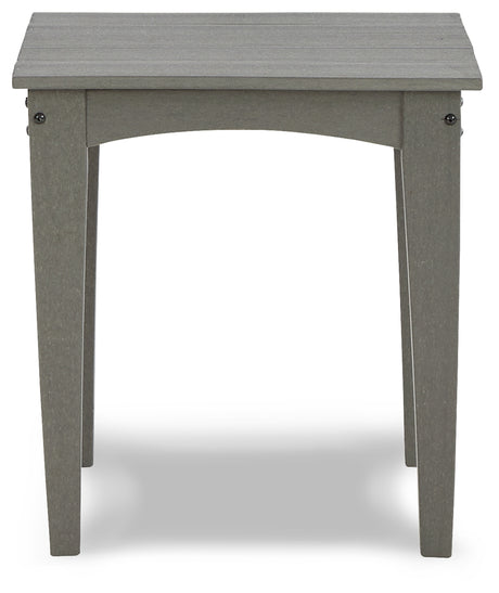Visola Outdoor Coffee Table with 2 End Tables in Gray from Ashley - Luna Furniture