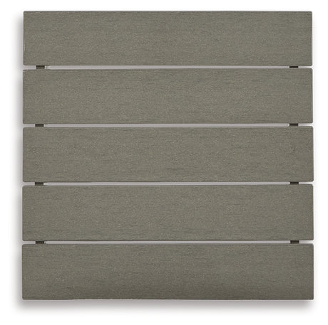 Visola Outdoor Coffee Table with 2 End Tables in Gray from Ashley - Luna Furniture