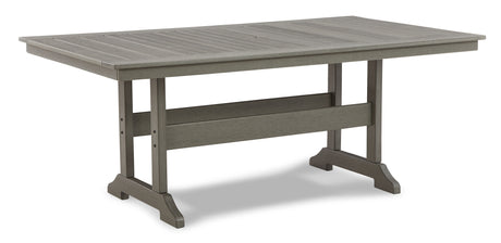 Visola Outdoor Dining Table and 6 Chairs in Gray from Ashley - Luna Furniture