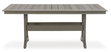 Visola Outdoor Dining Table and 6 Chairs in Gray from Ashley - Luna Furniture