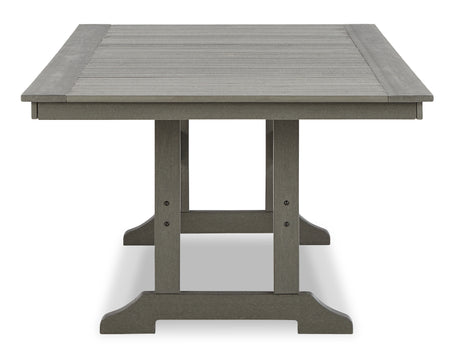 Visola Outdoor Dining Table and 6 Chairs in Gray from Ashley - Luna Furniture
