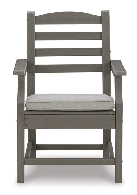 Visola Outdoor Dining Table and 6 Chairs in Gray from Ashley - Luna Furniture