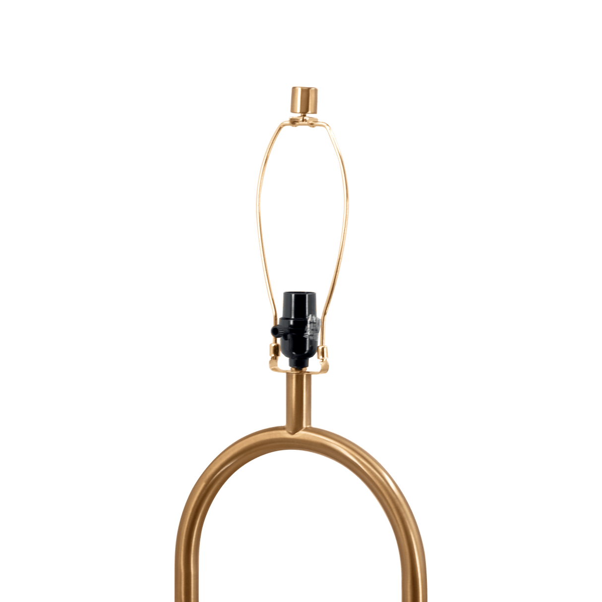 Vivid Brass Ring Base Floor Lamp with Large White Drum Shade from Ashcroft Furniture - Luna Furniture