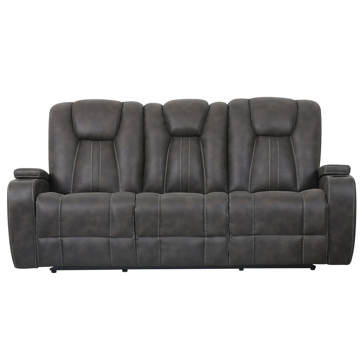 Marlow Charcoal Manual Reclining Sofa from Steve Silver - Luna Furniture
