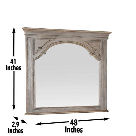 Highland Park Mirror, Waxed Driftwood (Mirror Only) from Steve Silver - Luna Furniture