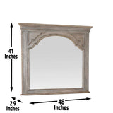 Highland Park Waxed Driftwood Dresser/Mirror from Steve Silver - Luna Furniture
