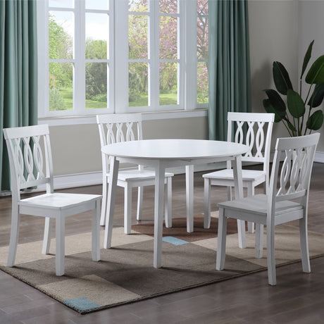 Naples 5-Piece Drop-Leaf Dining(Table & 4 Side Chairs) from Steve Silver - Luna Furniture