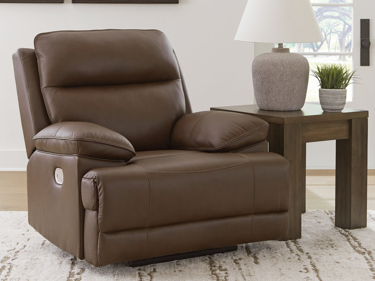 VonRyan Tobacco Power Recliner from Ashley - Luna Furniture