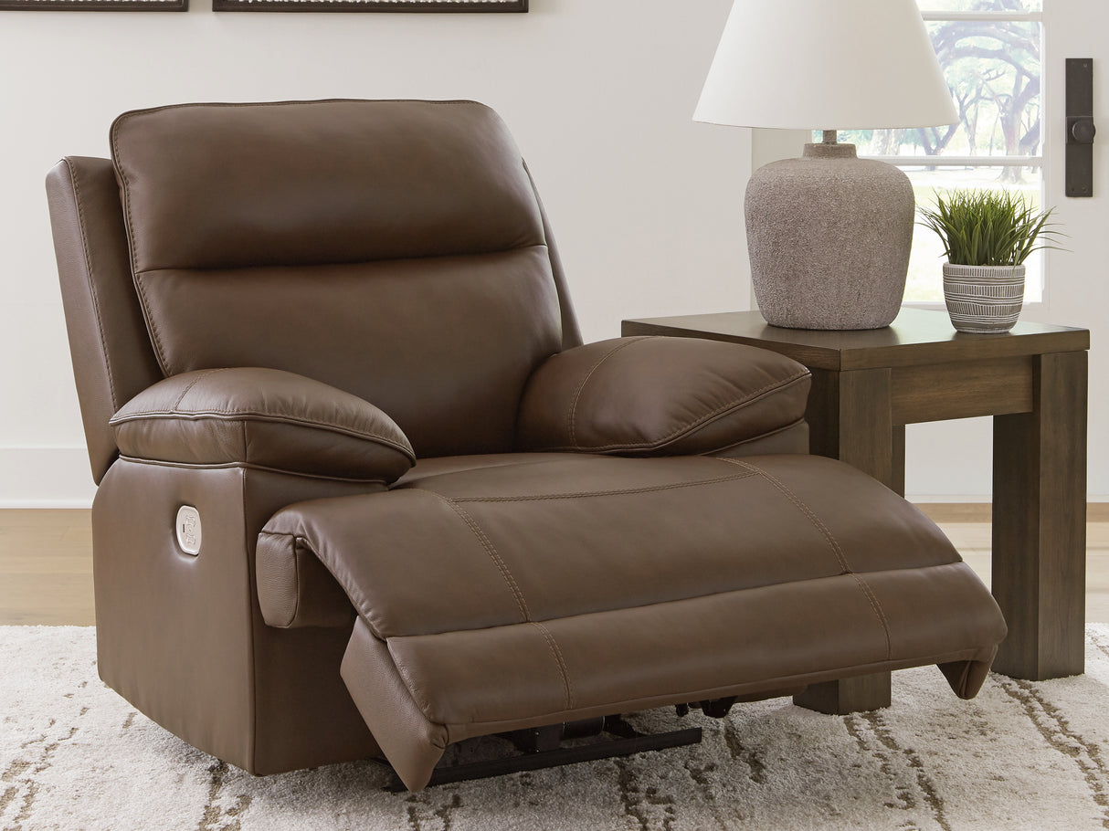 VonRyan Tobacco Power Recliner from Ashley - Luna Furniture