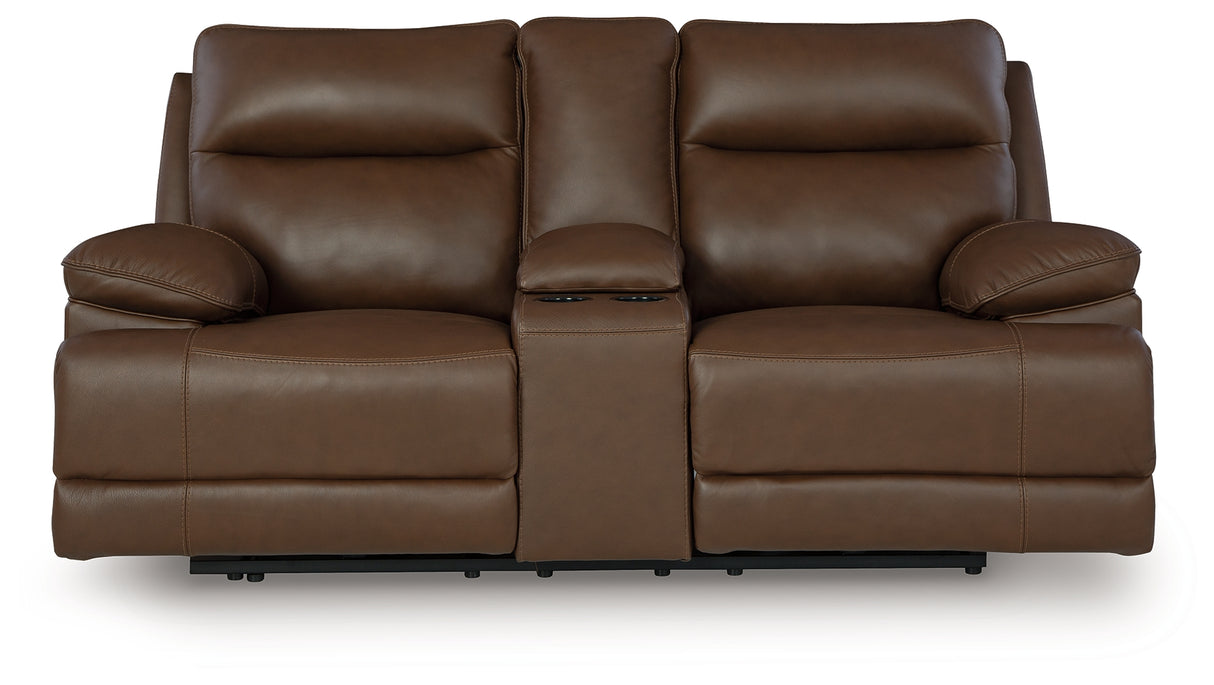 VonRyan Tobacco Power Reclining Loveseat from Ashley - Luna Furniture