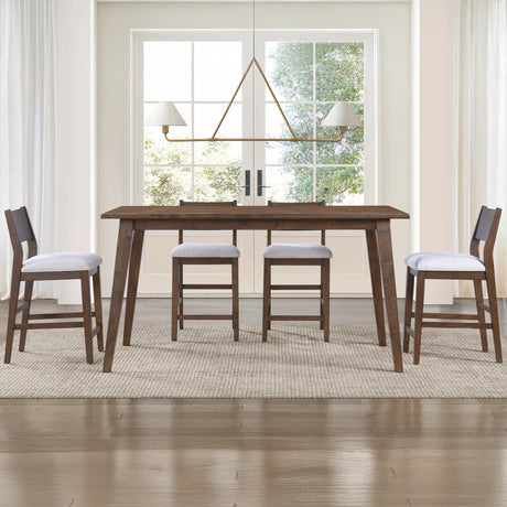 Canton Mocha 72″ Solid Wood Counter Table from Steve Silver - Luna Furniture