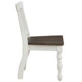 Joanna Mocha/Ivory Solid Wood Kids Dining Side Chair, Set of 2 from Steve Silver - Luna Furniture