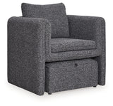 Vreni Charcoal/Black Accent Chair from Ashley - Luna Furniture