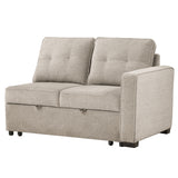 Noah Tan Convertible Sleeper Loveseat from Steve Silver - Luna Furniture