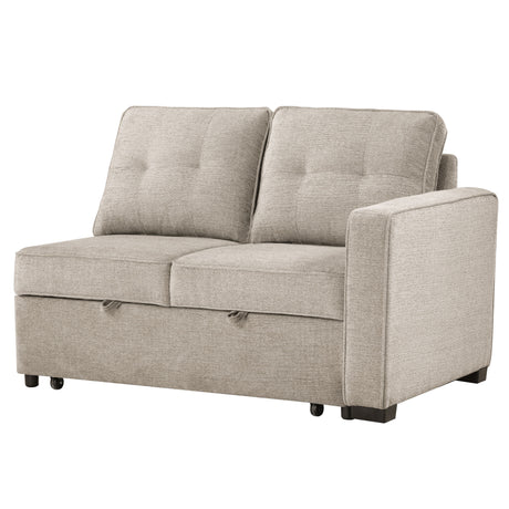 Noah Convertible Sleeper Loveseat, Tan from Steve Silver - Luna Furniture