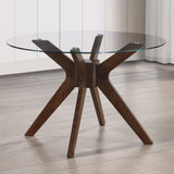 Zen 5-Piece Dining Set with Brown Velvet Chairs from Steve Silver - Luna Furniture