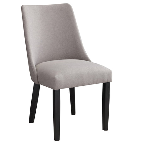 Xena Ebony/Gray Upholstered Side Chair, Set of 2 from Steve Silver - Luna Furniture