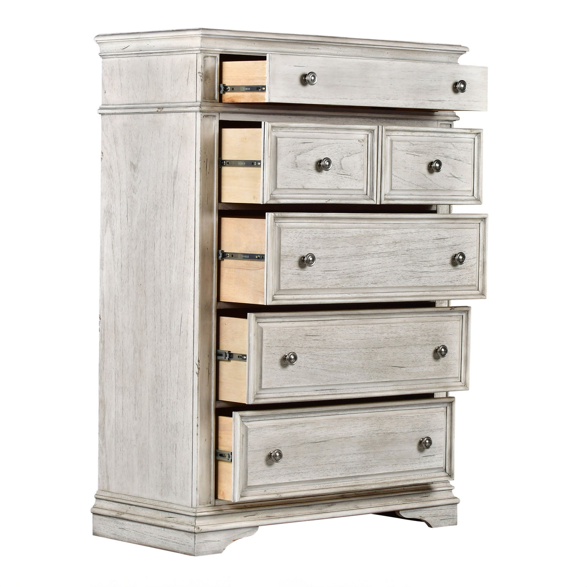 Highland Park Cathedral White Chest from Steve Silver - Luna Furniture