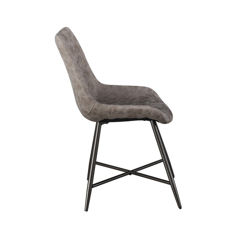 Ramona Brown PU Side Chair, Set of 2 from Steve Silver - Luna Furniture