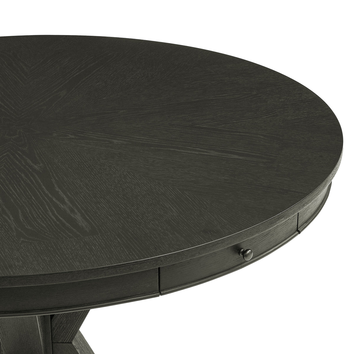 Rylie Black 48" Round Counter Dining Table with 4 Drawers from Steve Silver - Luna Furniture