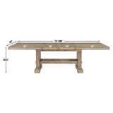 Napa Weathered Sand Dining Room Set from Steve Silver - Luna Furniture