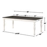 Joanna 6 Piece Bench Dining Set(Table, Bench with Back & 4 Side Chairs) from Steve Silver - Luna Furniture