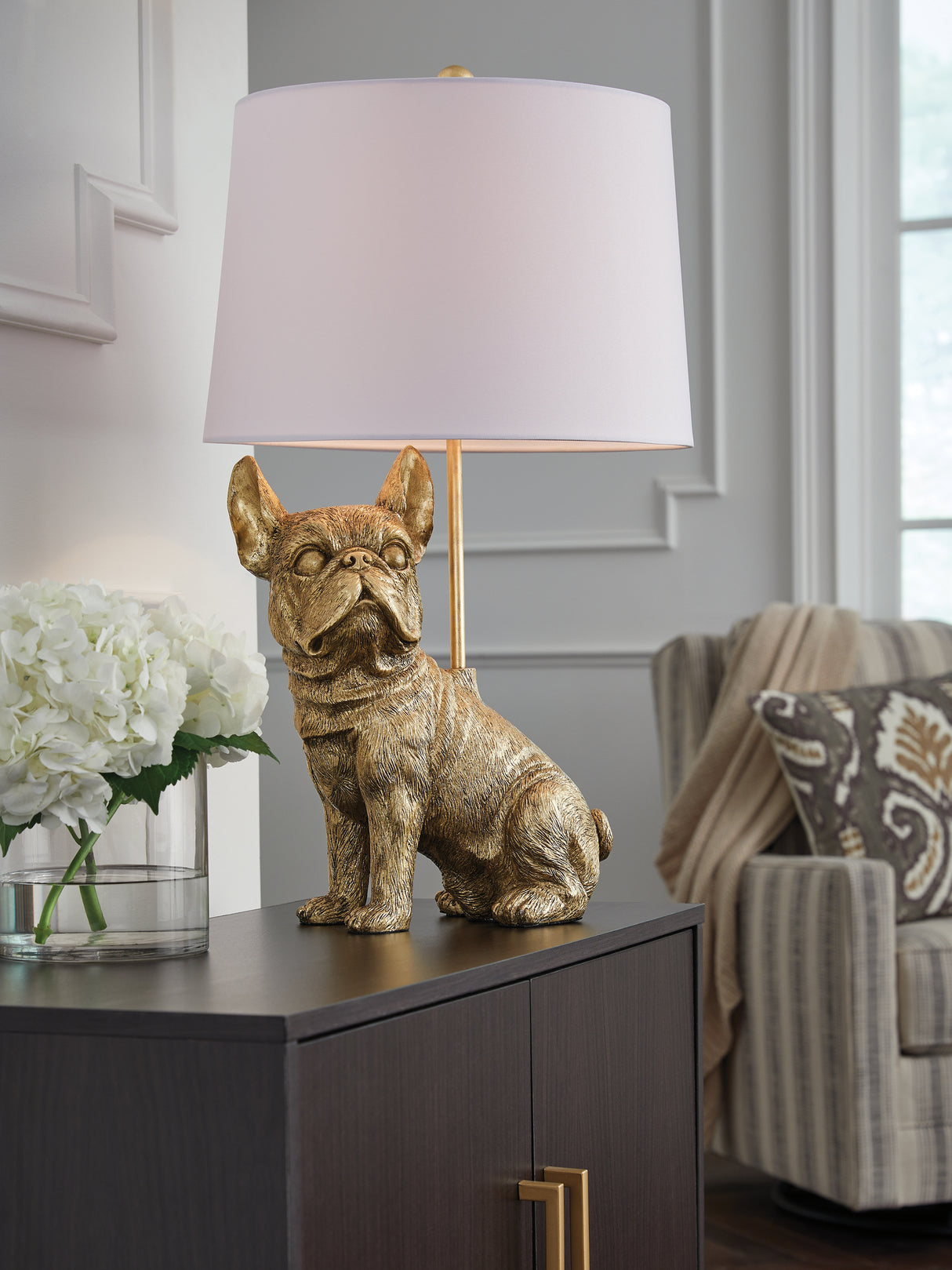 Wadeland Gold Finish Table Lamp from Ashley - Luna Furniture