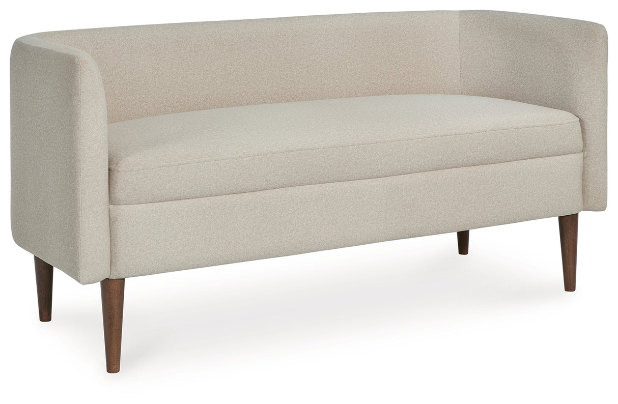 Wainner Beige Accent Bench from Ashley - Luna Furniture