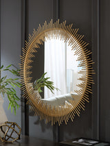 Wainport Gold Finish Accent Mirror from Ashley - Luna Furniture