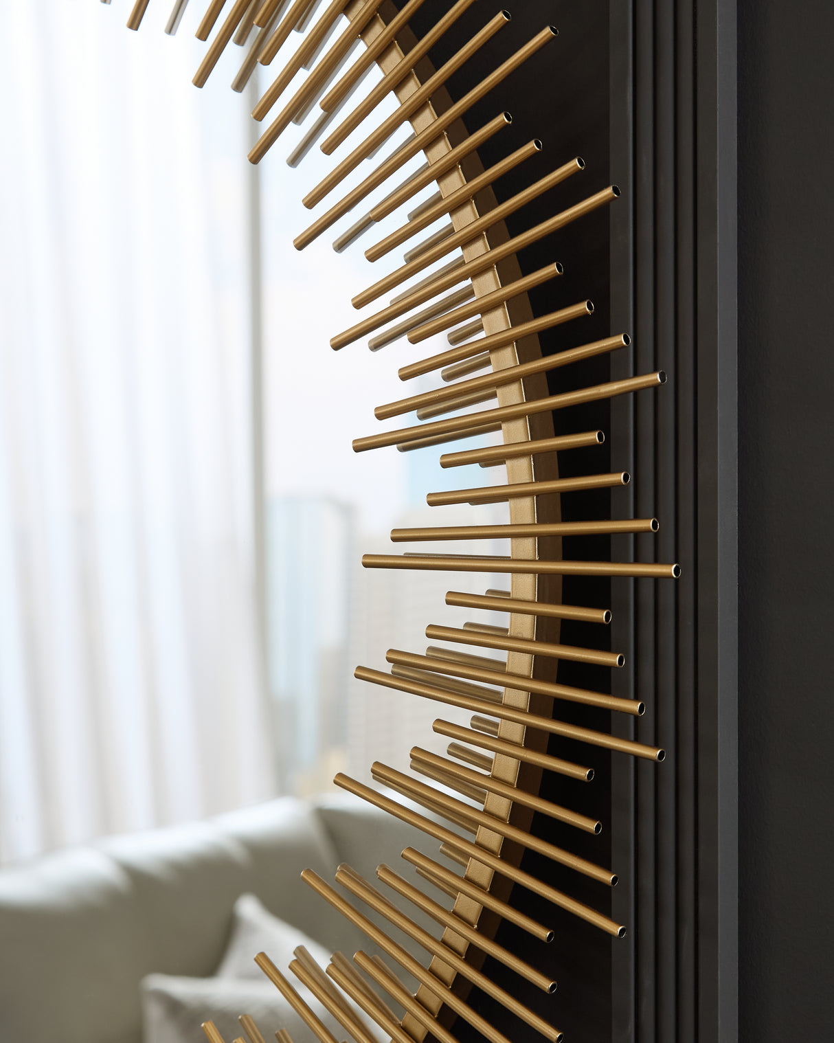 Wainport Gold Finish Accent Mirror from Ashley - Luna Furniture