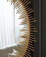 Wainport Gold Finish Accent Mirror from Ashley - Luna Furniture