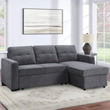 Noah Gray Flippable Convertible Storage Sleeper Chofa from Steve Silver - Luna Furniture