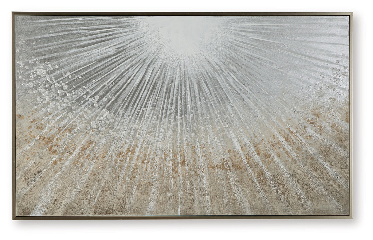 Waldard Gray/Taupe/White Wall Art from Ashley - Luna Furniture