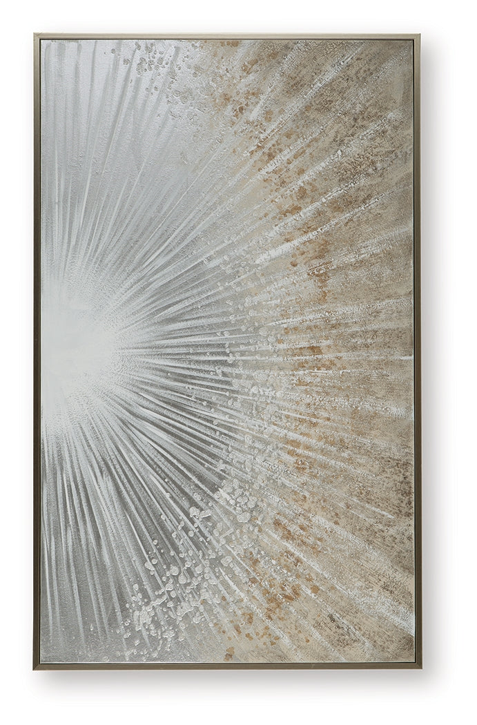 Waldard Gray/Taupe/White Wall Art from Ashley - Luna Furniture