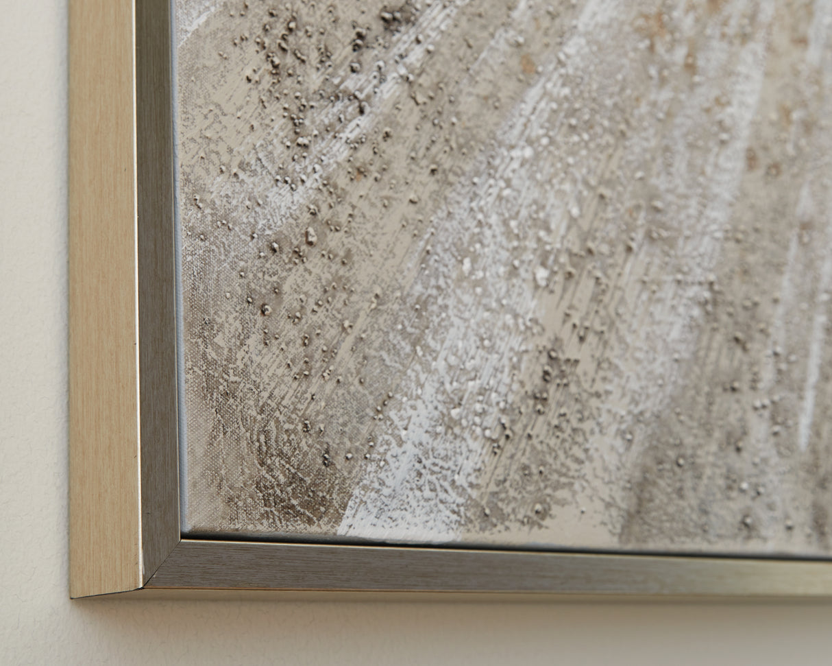 Waldard Gray/Taupe/White Wall Art from Ashley - Luna Furniture