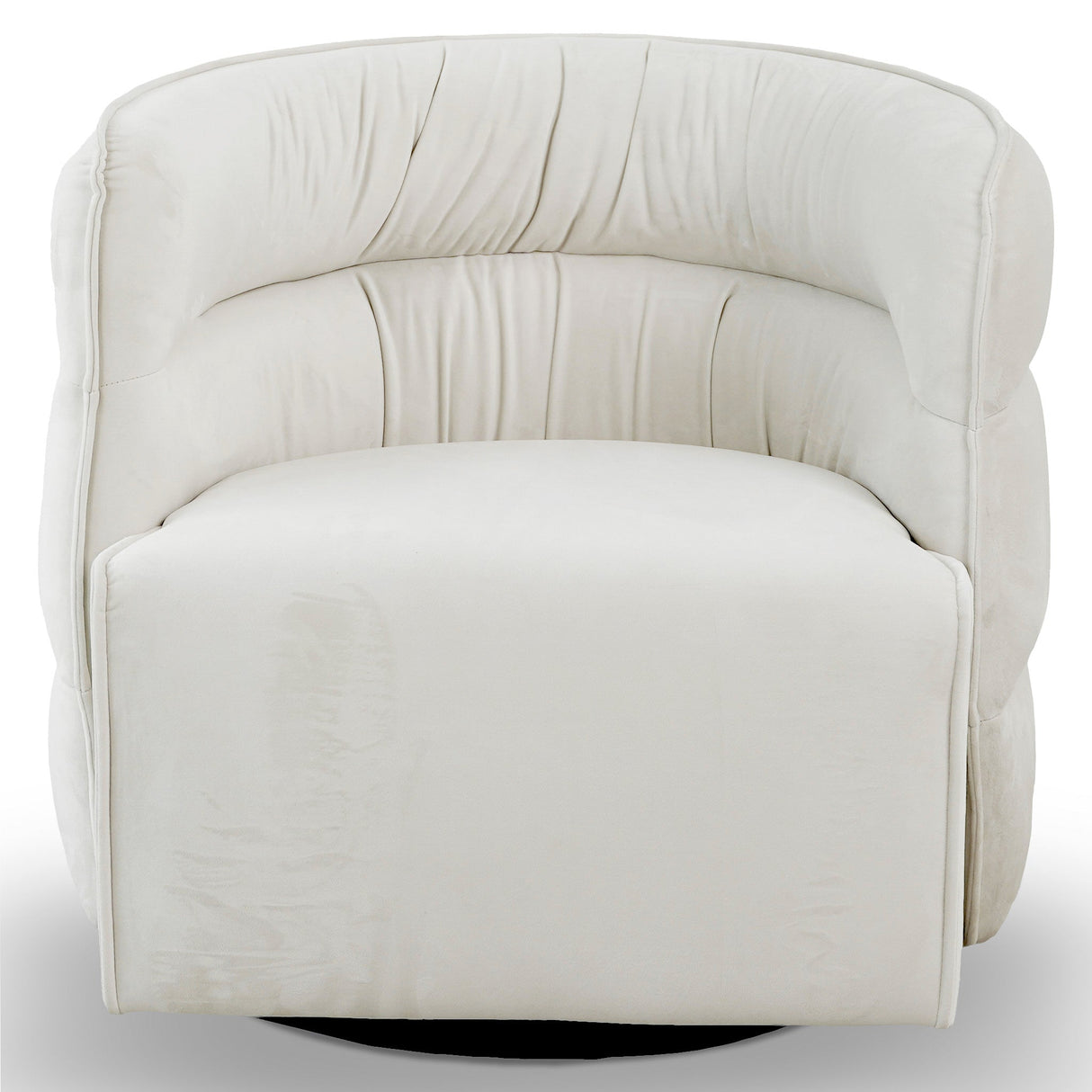 Walden Cream Velvet Swivel Chair from Midinmod - Luna Furniture