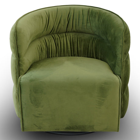 Walden Green Velvet Swivel Chair from Midinmod - Luna Furniture