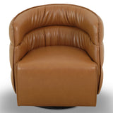 Walden Tan Vegan Leather Swivel Chair from Midinmod - Luna Furniture