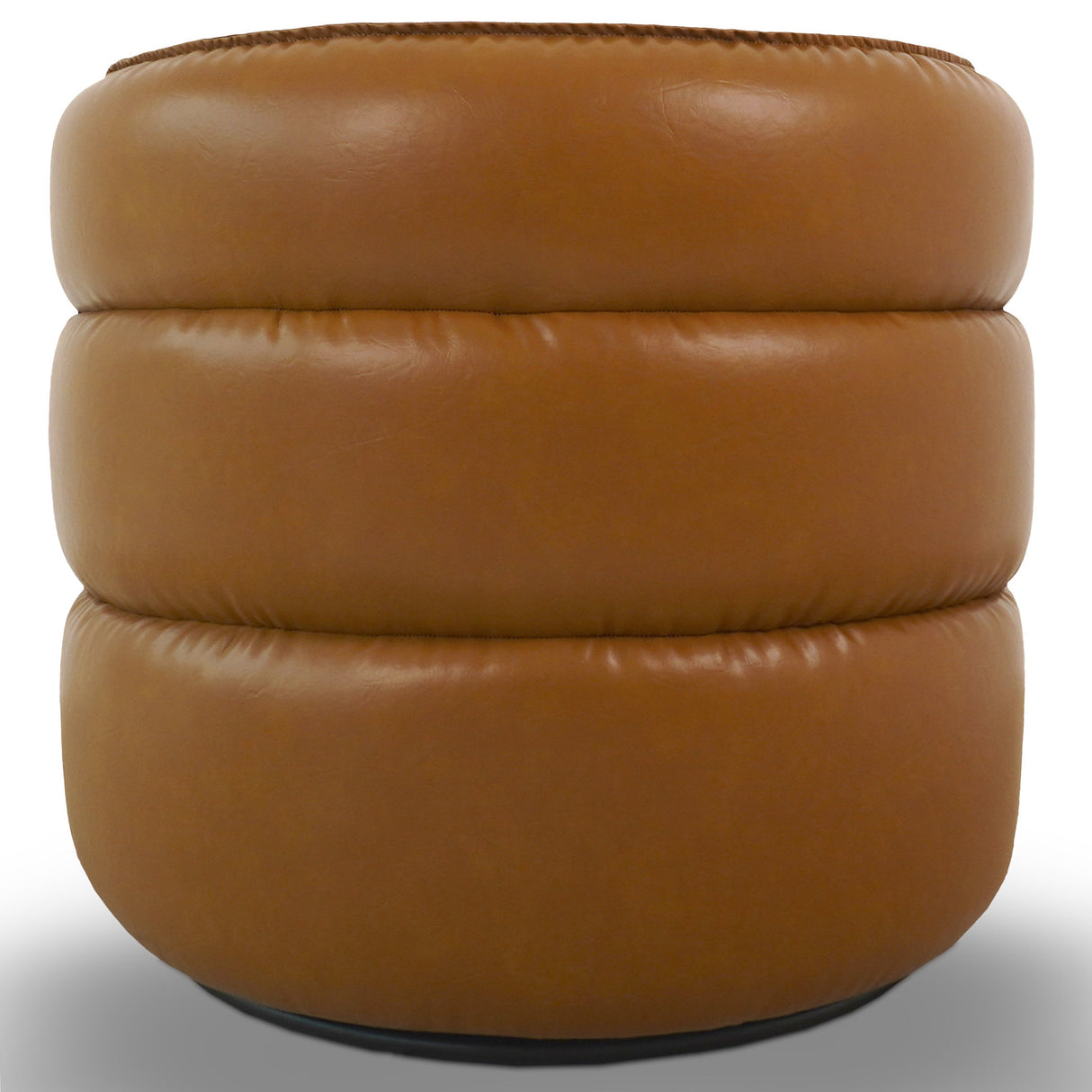 Walden Tan Vegan Leather Swivel Chair from Midinmod - Luna Furniture