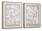 Waldett Beige/White Wall Art (Set of 2) from Ashley Furniture - Luna Furniture