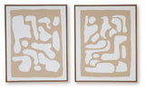 Waldett Beige/White Wall Art (Set of 2) from Ashley Furniture - Luna Furniture