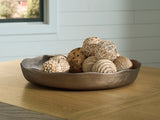 Wallmen Champagne Gold Finish Tray from Ashley - Luna Furniture