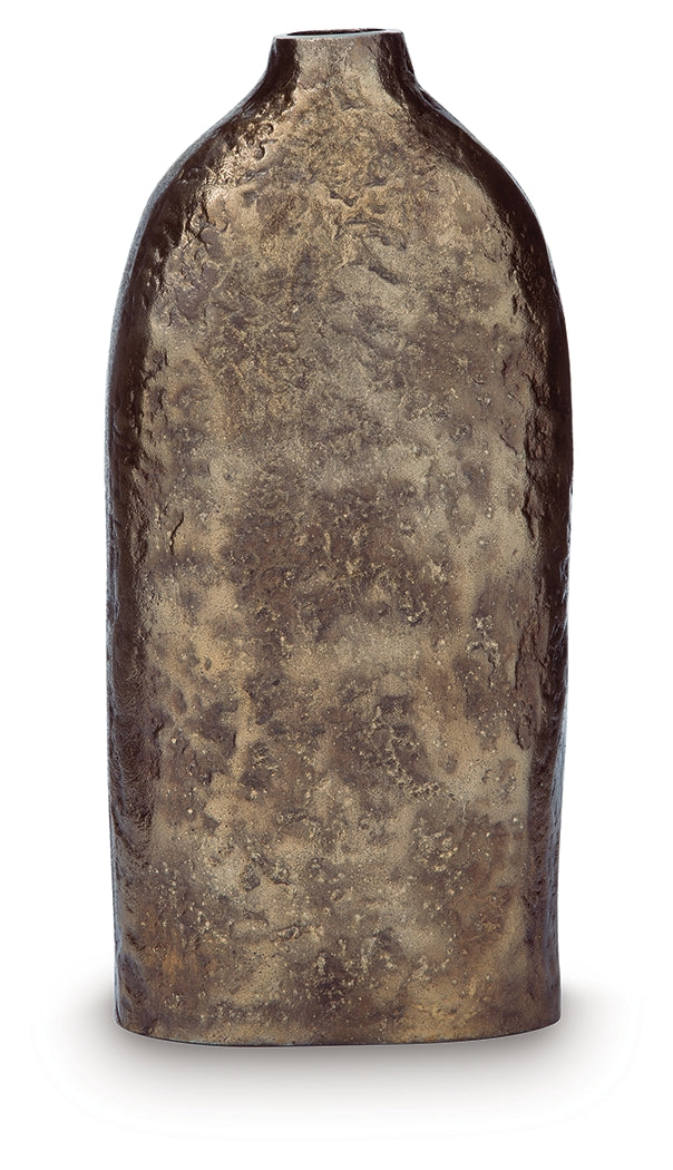 Wallmond Antique Brass Finish Vase from Ashley - Luna Furniture