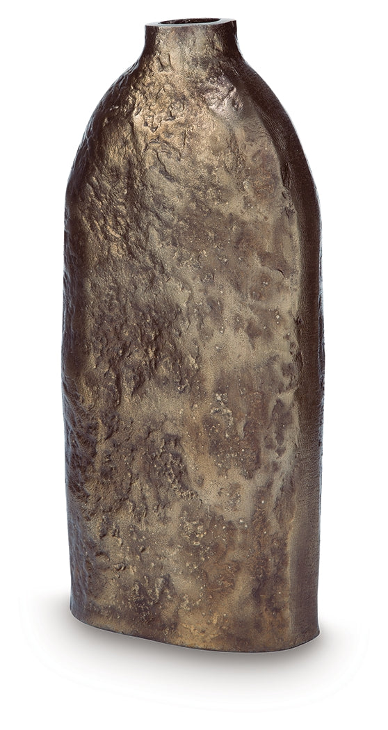 Wallmond Antique Brass Finish Vase from Ashley - Luna Furniture